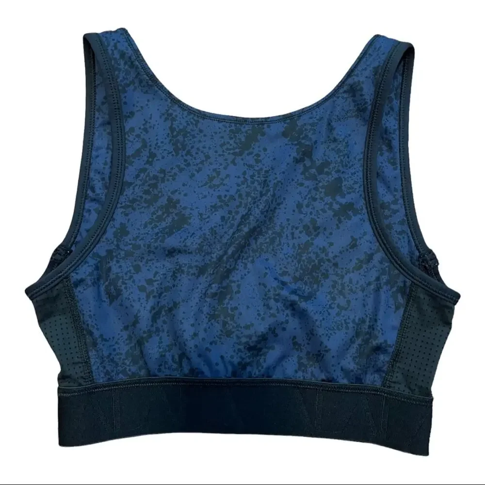 Alala Kea Sports Bra in Navy/Black Print Small
